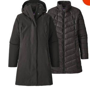 Patagonia winter jacket 3 in 1 black size large